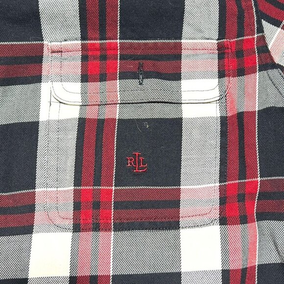 Women's Lauren Ralph Lauren Multicolor Plaid Shirt SIze Large - Picture 7 of 7
